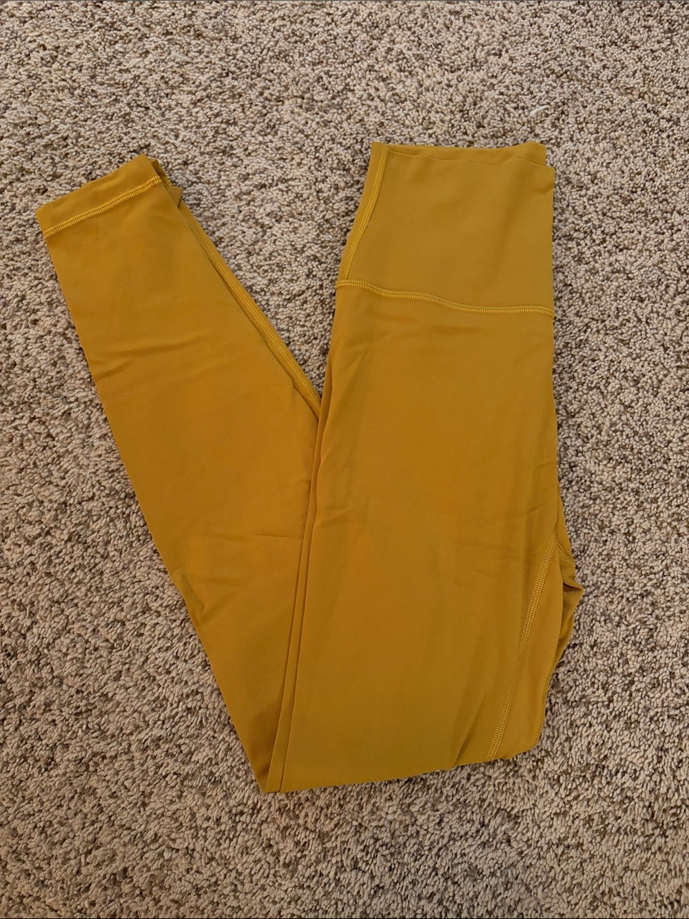 lululemon athletica Mustard Yellow Leggings